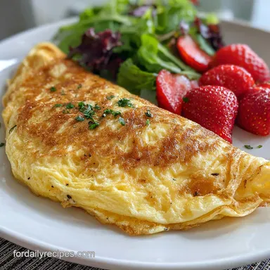 Omelette Recipe in 20 Minutes: Fluffy and Tender Recipe Card