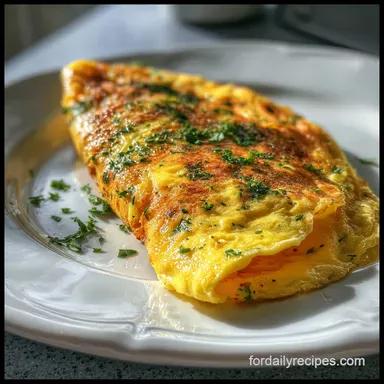 Omelette Recipe in 20 Minutes: Fluffy and Tender