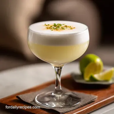Pisco Sour: Make the Classic Peruvian Cocktail with Velvety Foam Recipe Card