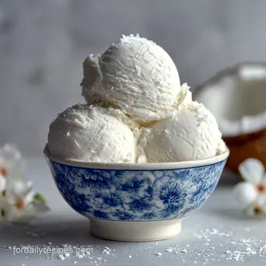 Coconut Ice Cream: Velvety Dairy-Free Treat