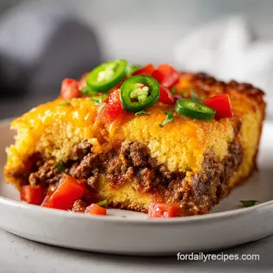 Cowboy Cornbread Casserole Recipe: Beefy Skillet Dinner in 50 Mins
