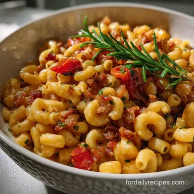 Ditalini Pasta Recipe: Cozy Chickpea Pancetta Stew Recipe Card