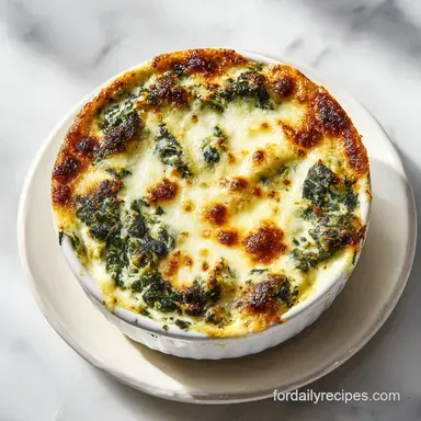 Spinach Artichoke Dip Baked for 30 Minutes with Greek Yogurt Recipe Card