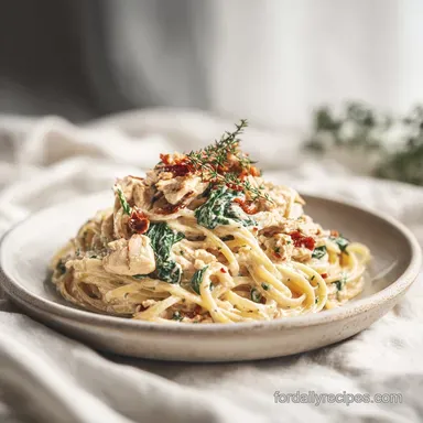 Creamy Chicken Pasta for 4 Servings
