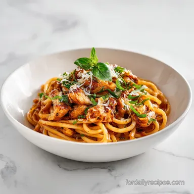 Chicken Spaghetti: Velvety Sauce in 40 Minutes