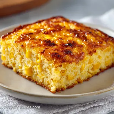 Corn Casserole with Jiffy Mix Recipe Card