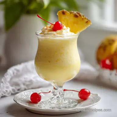 Pina Colada Milkshake: A Creamy Tropical Treat in 5 Minutes Recipe Card