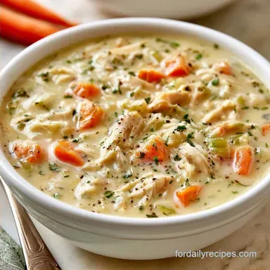 Creamy Rotisserie Chicken Soup (40 Min)