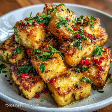 Air Fryer Tofu Recipe No Cornstarch Ready in 20 Minutes Recipe Card