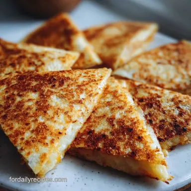 Cheese Quesadilla Recipe in 10 Minutes Recipe Card