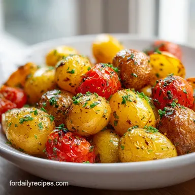 Roasted Baby Potatoes in 45 Minutes for 4 Servings Recipe Card