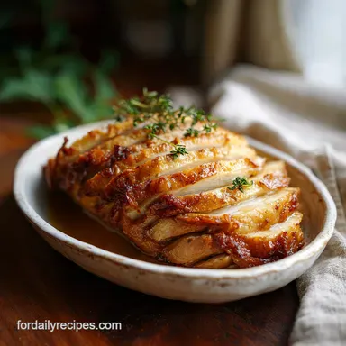 Crockpot Turkey Breast: Tender & Juicy Herb Roasted Recipe Card