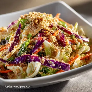 Asian Salad Recipe: The Best Crunchy Sesame-Ginger Main Dish Recipe Card