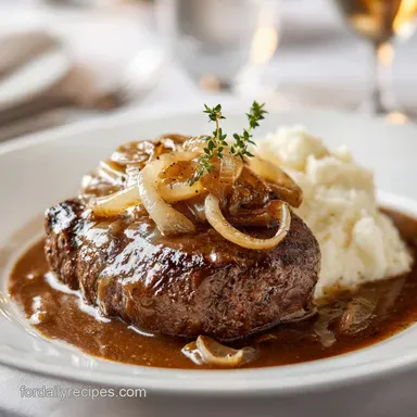 Cube Steak with Gravy and Onions for 4 Servings