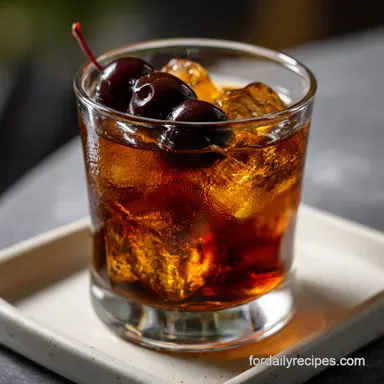 Black Manhattan Cocktail: Rich Amaro Twist on the Classic Recipe Recipe Card