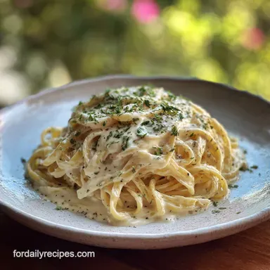 easy alfredo sauce recipe in 15 minutes Recipe Card