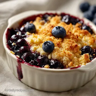Blueberry Dump Cake in 50 Minutes Recipe Card