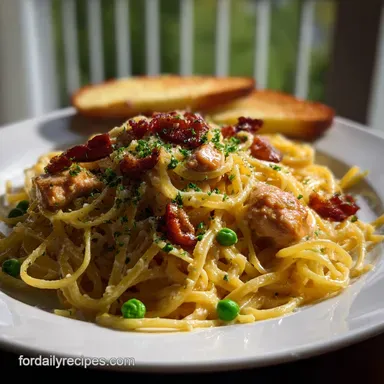 chicken with carbonara: A Glossy, Stable Emulsion Recipe Card