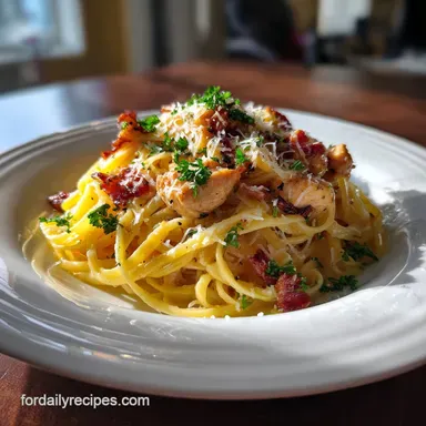chicken with carbonara: A Glossy, Stable Emulsion