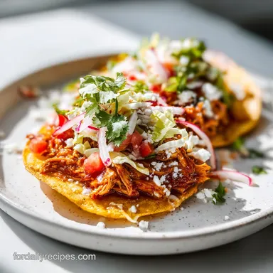 Chicken Tostadas: Crispy Mexican Dinner in 20 Minutes Recipe Card
