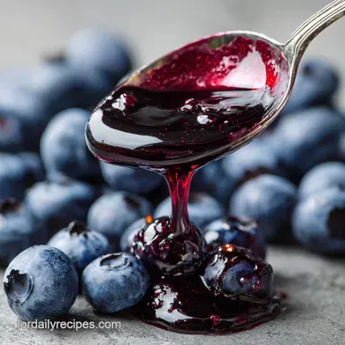 Blueberry Syrup: The Bright Bold Homemade Recipe Recipe Card