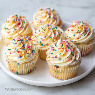Easy Homemade Funfetti Cupcakes for 12 Recipe Card