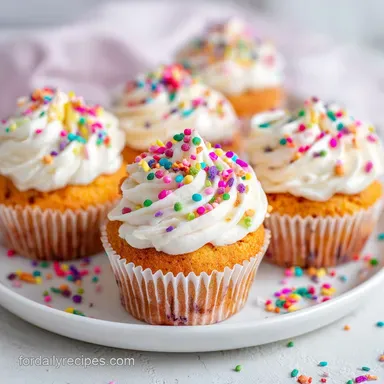 Easy Homemade Funfetti Cupcakes for 12