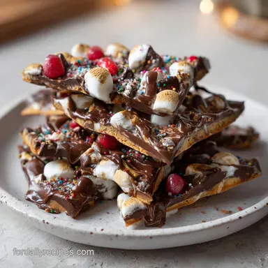 S'mores Bark with Graham Crackers and Marshmallow in 10 Minutes Recipe Card