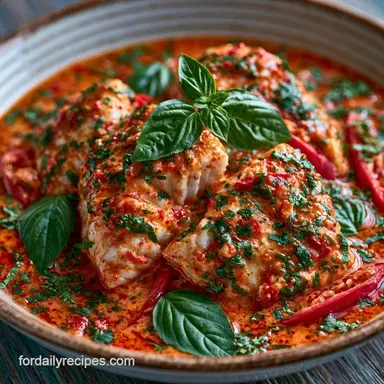 Easy Thai Fish Curry with Coconut Milk