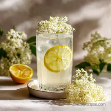 Elderflower Collins Recipe in 5 Minutes Recipe Card