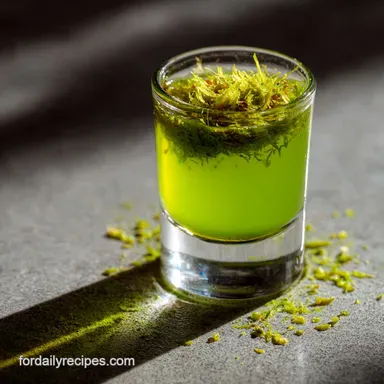 Green Tea Shot Recipe: The Emerald Kick with House Sweet Sour Mix Recipe Card