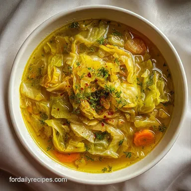 Fat Burning Cabbage Diet Soup in 20 Minutes