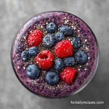 Fiber Rich Morning Smoothie in 5 Minutes Recipe Card