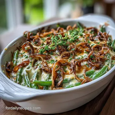 French s Green Bean Casserole: Velvety Mushroom Gravy