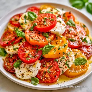Caprese Salad in 10 Minutes Recipe Card