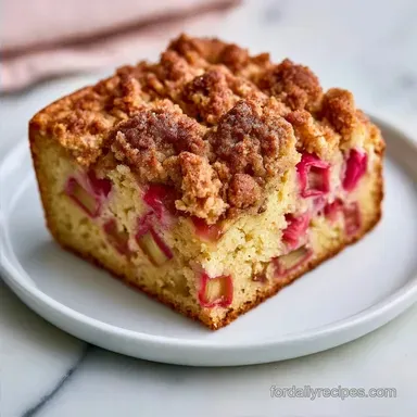 Fresh Rhubarb Quick Bread in 75 Minutes