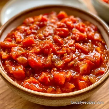 Fresh Tomato Sauce with Plum Tomatoes Recipe Card