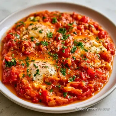 Tomato Shakshouka for 4 Servings Recipe Card