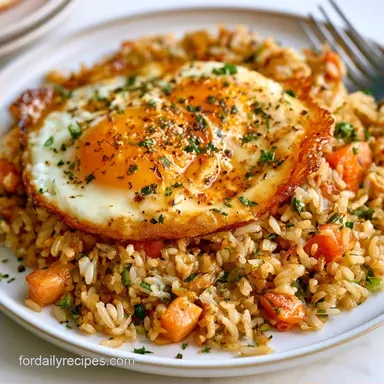 Fried Eggs and Rice Recipe in 12 Minutes