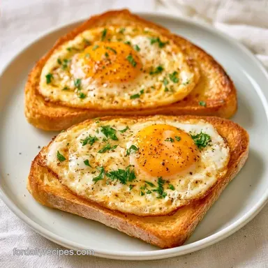 Fried Eggs on Toast in 10 Minutes