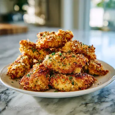 Garlic Herb Chicken Dinner with Pan Reduction Recipe Card