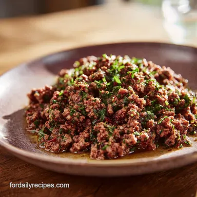 Ground Beef with Garlic and Herbs in 20 Min Recipe Card