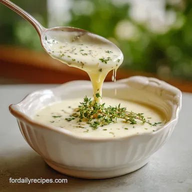 Garlic Parmesan Sauce Recipe in 15 Minutes - Silky & Savory Recipe Card