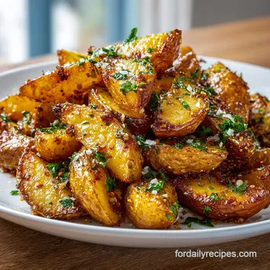 Greek Roasted Potatoes with Lemon and Garlic for 6 Servings