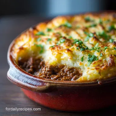 Ground Venison Recipes: Rustic Shepherds Pie with Parsnip Mash
