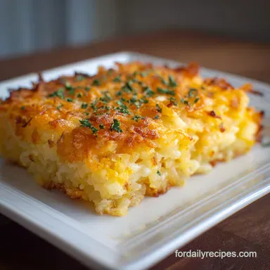Hash Brown Casserole Recipe: Crispy Topping Recipe Card
