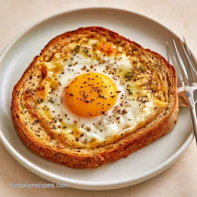 Egg in a Hole Recipe in 10 Minutes