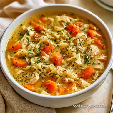 Healthy Chicken Noodle Soup: 6 Servings