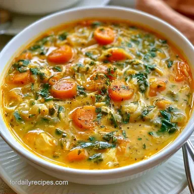 Healthy Chicken Spinach Soup in 25 Min