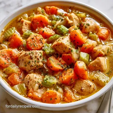 Healthy Chicken Vegetable Soup in 30 Min